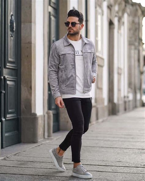 gray sneakers outfit